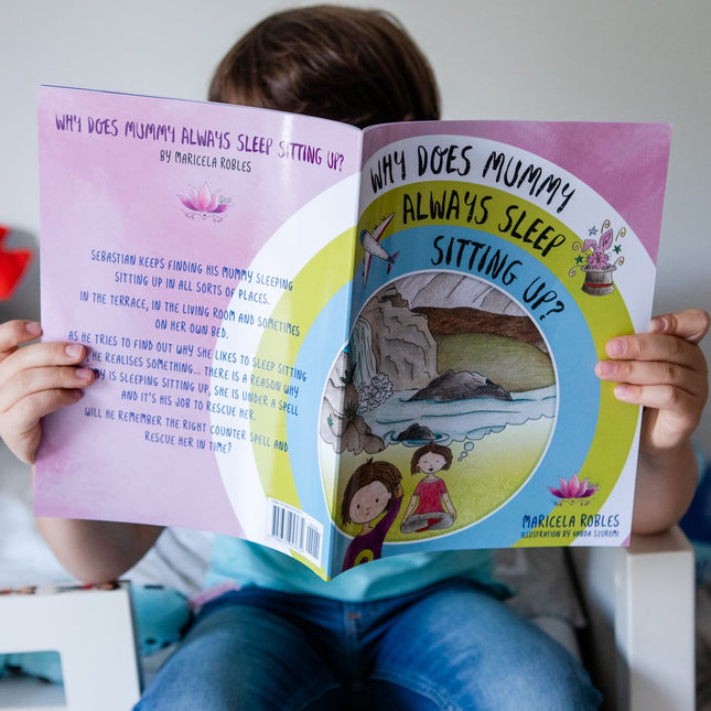 Libro ilustrado "¿Por qué mamá siempre duerme sentada?" 